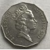 AUSTRALIA 1991 . FIFTY 50 CENTS COINS . 25th ANNIVERSARY OF DECIMAL CURRENCY